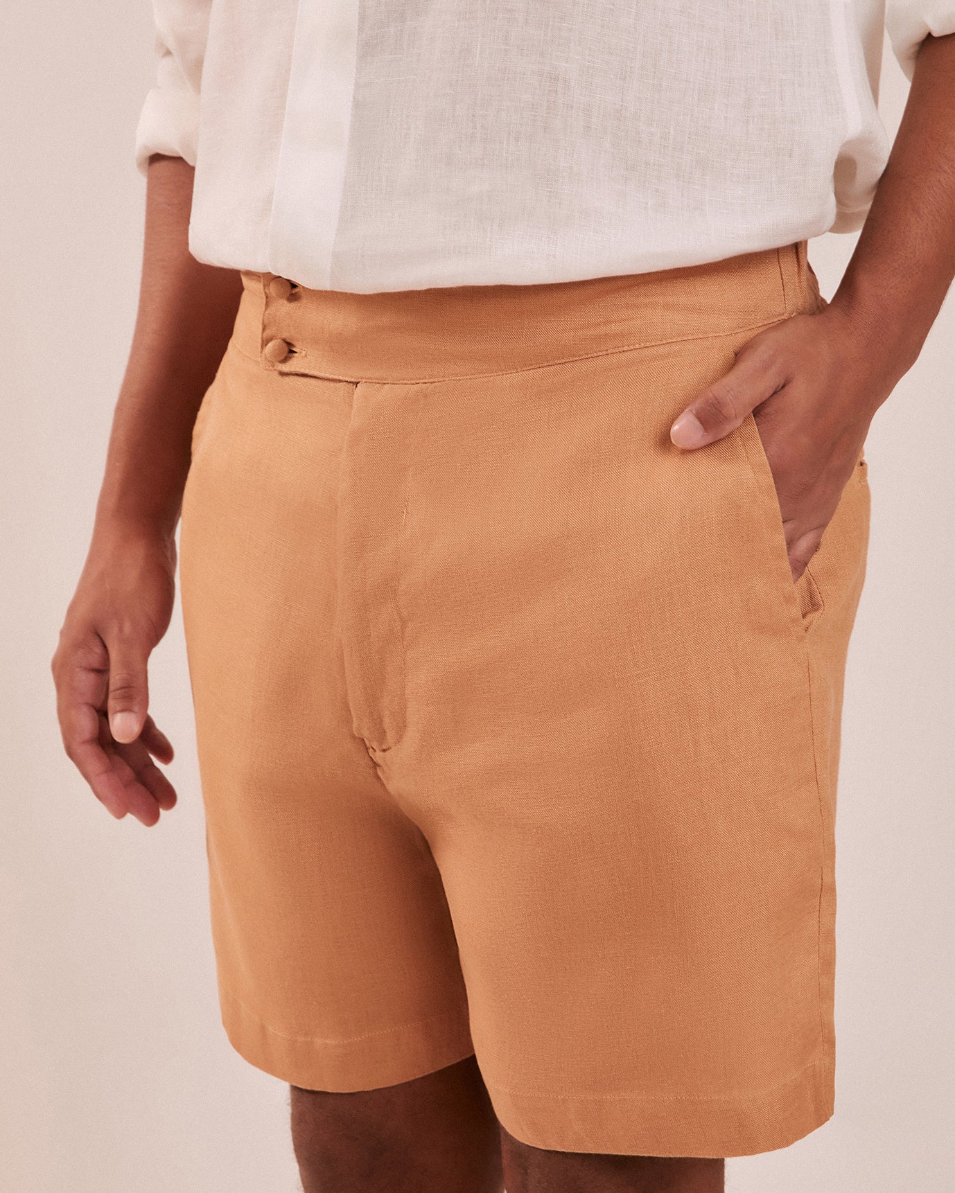 Bermudas de sale linho para senhoras