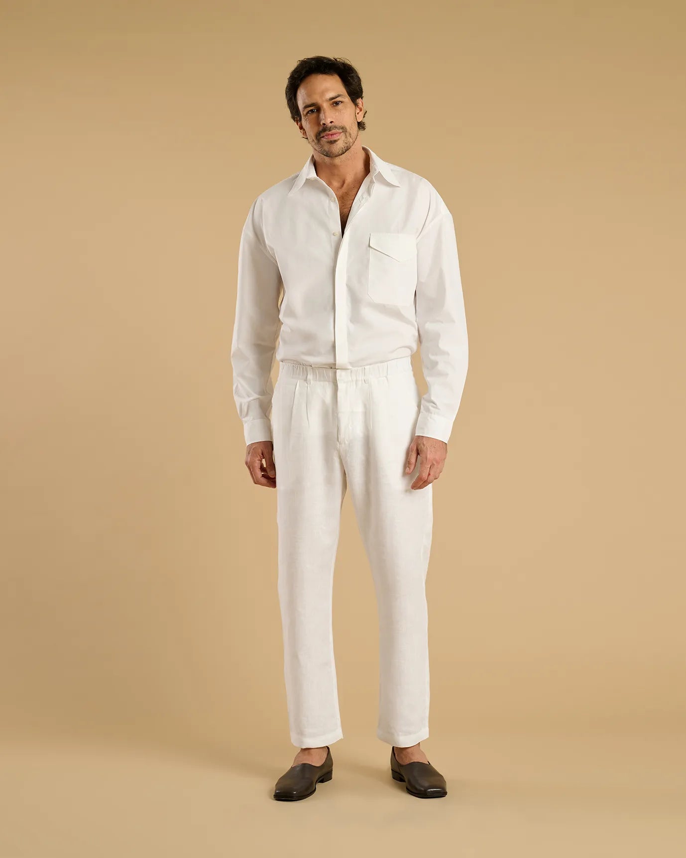 Pleated Linen Pants - Handred
