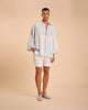 Camisa Linho Ampla Cava Mergulho