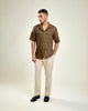 Camisa Linho MC Gola Blazer