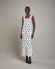 Vestido Seda Mix Pois