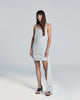 Vestido Seda Listrado