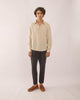 Long-Sleeved Linen Shirt