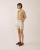 Tailored Creased Linen Shorts